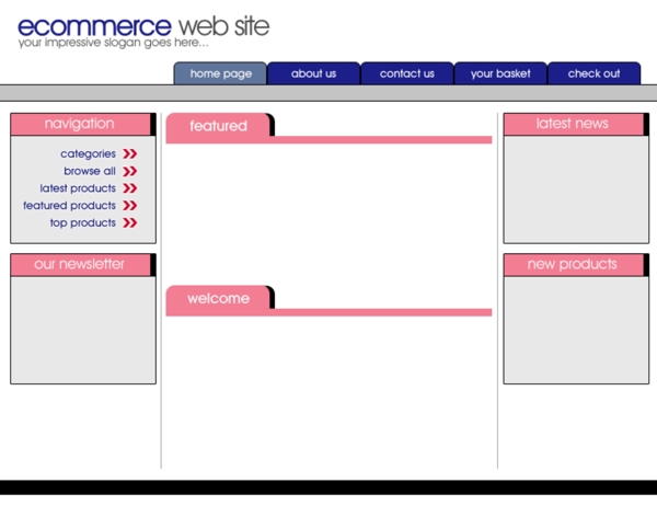企业电子商务网页模板