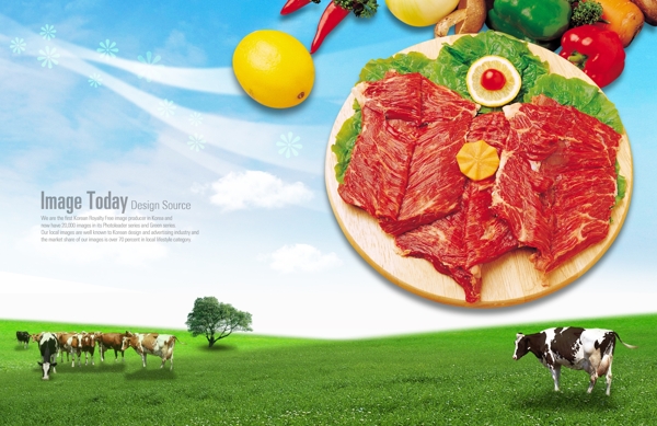 牛肉食材食物原料图片