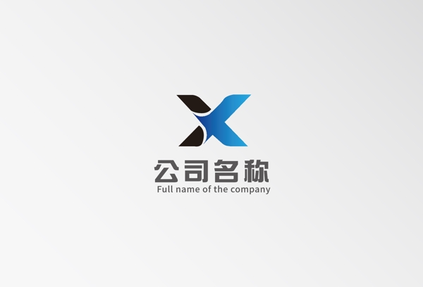 X字母科技变形logo图片