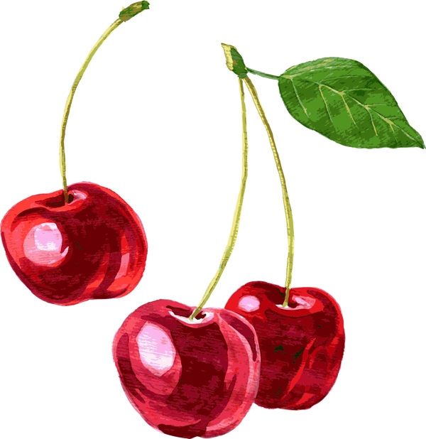 水果樱桃矢量卡通装饰素材