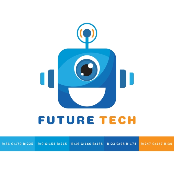 未来科技logo设计
