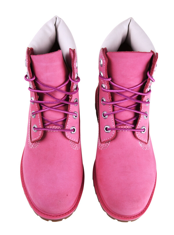 粉红色靴子图片