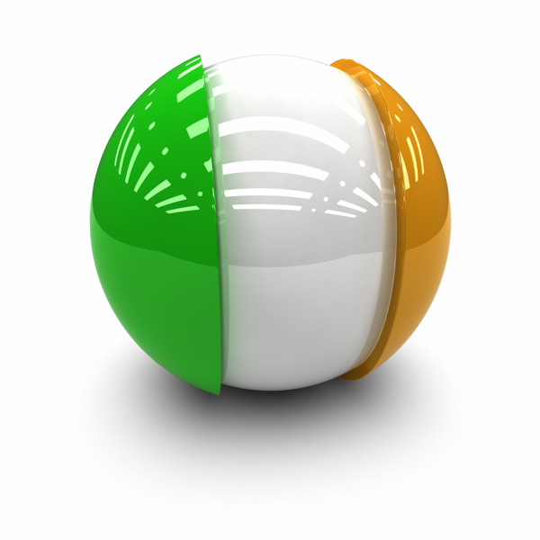 爱尔兰国旗球体图片
