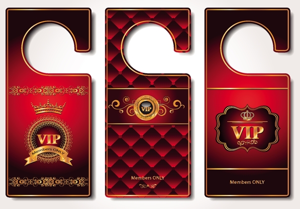 红色创意VIP会员卡