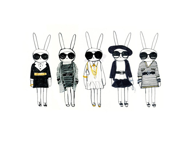 5款兔子女装设计图