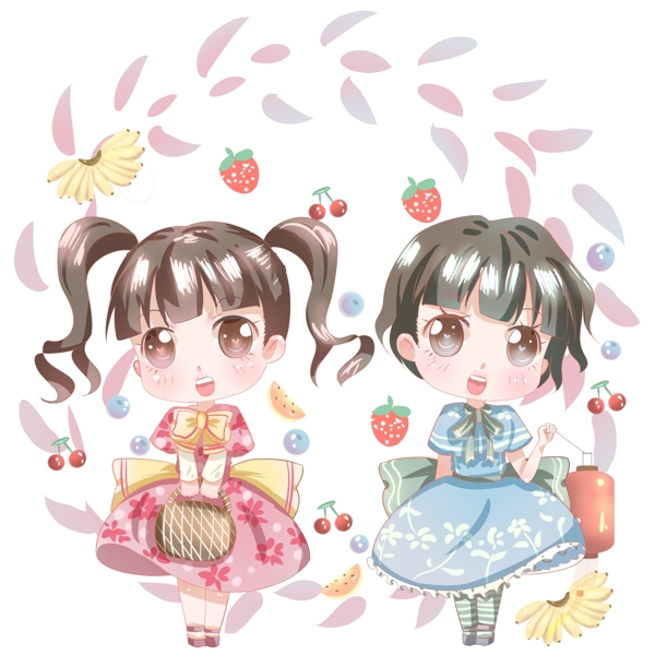 姐妹水果派对庆春节