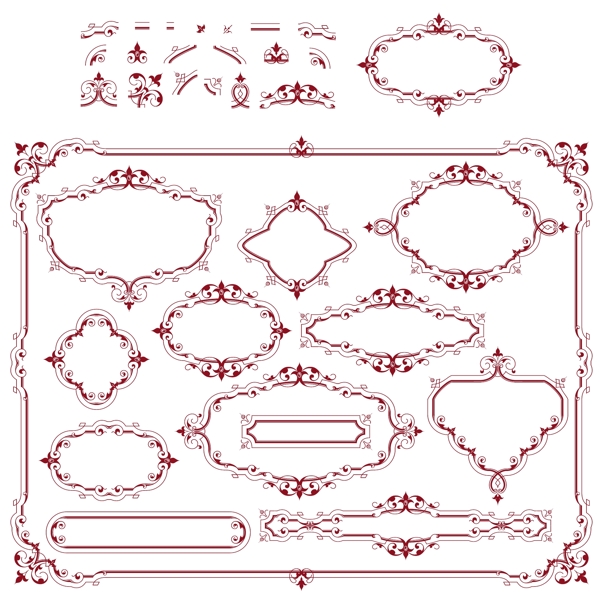 古典花纹花边框图片
