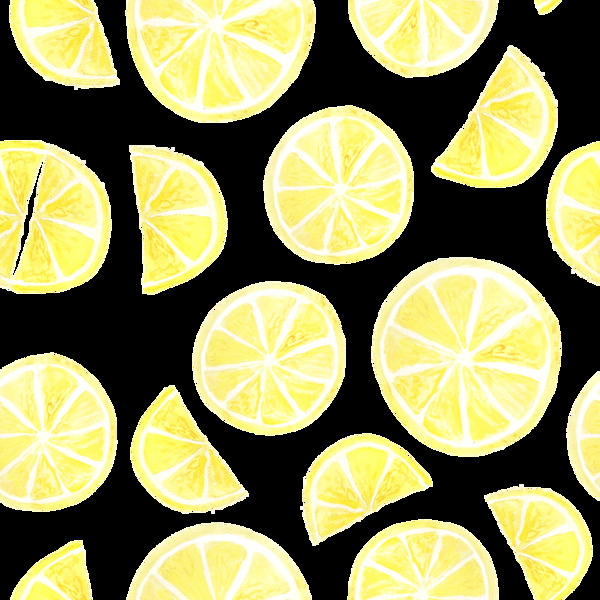 黄色可爱柠檬透明素材