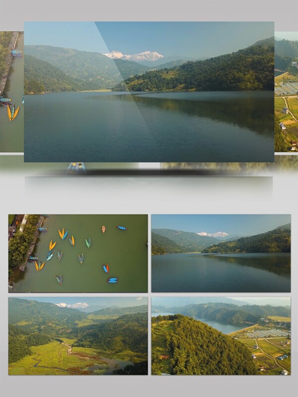旅游风景区湖泊视频素材实拍