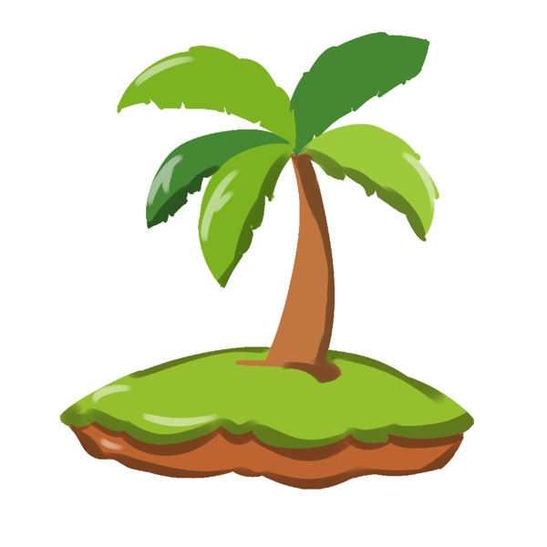 沙滩植物椰子树