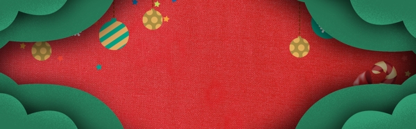 微立体圣诞活动促销banner背景