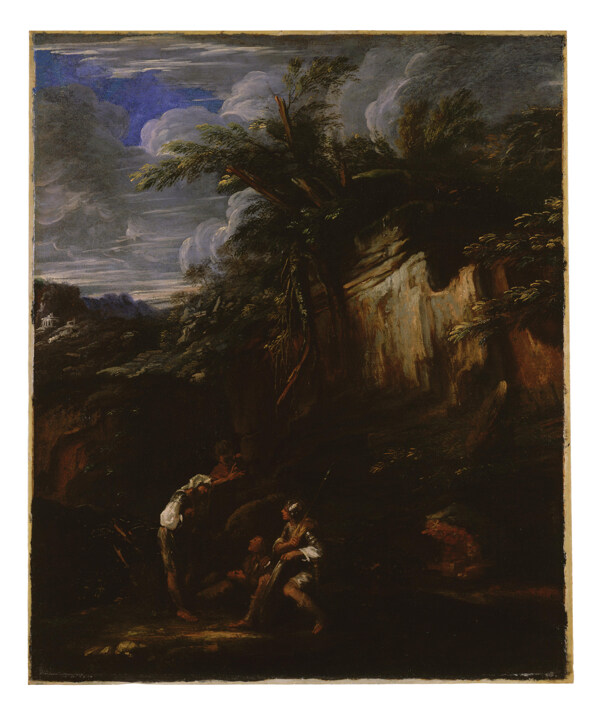 SalvatorRosa3画家古典画古典建筑古典景物装饰画油画