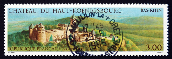 城堡风景邮票图片