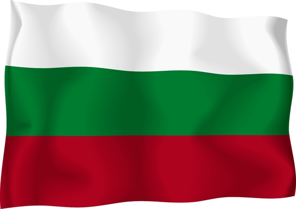 保加利亚国旗矢量