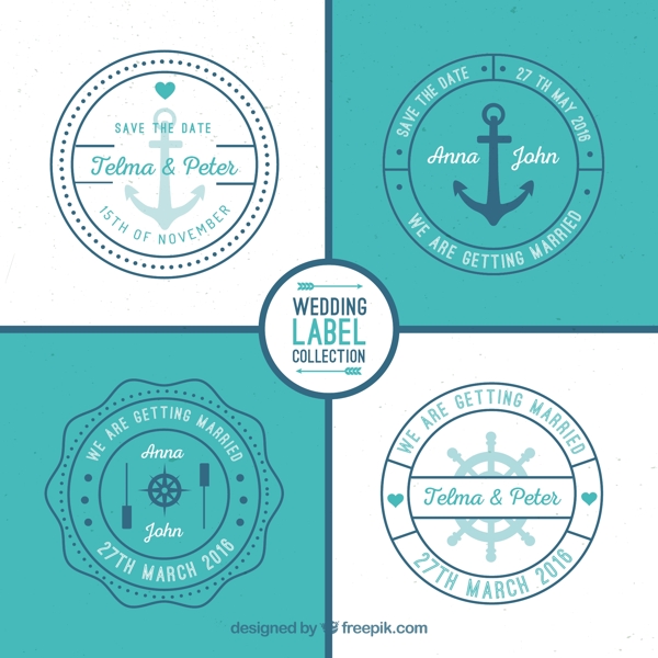 圆形航海标签