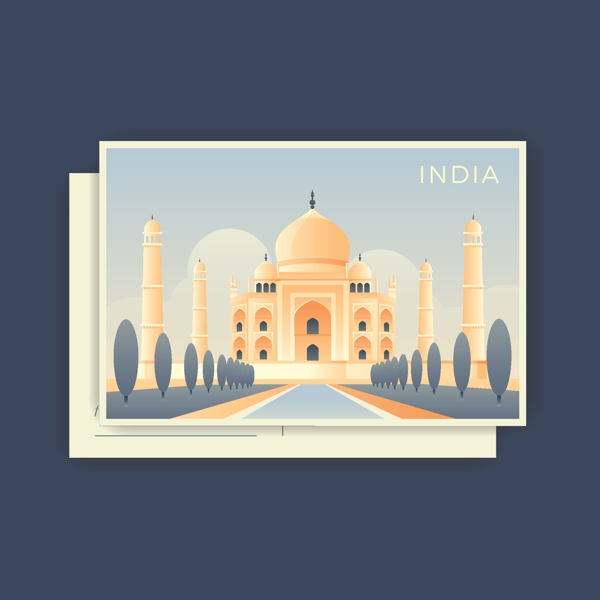 旅游地标邮票图片