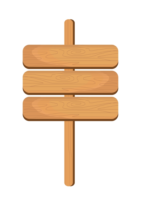 木头柱子标示牌插图