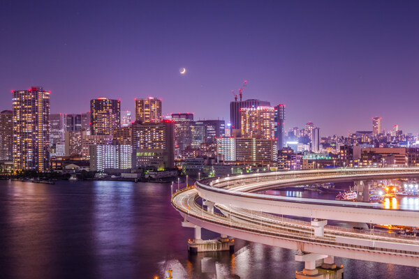 美丽的繁华城市夜景