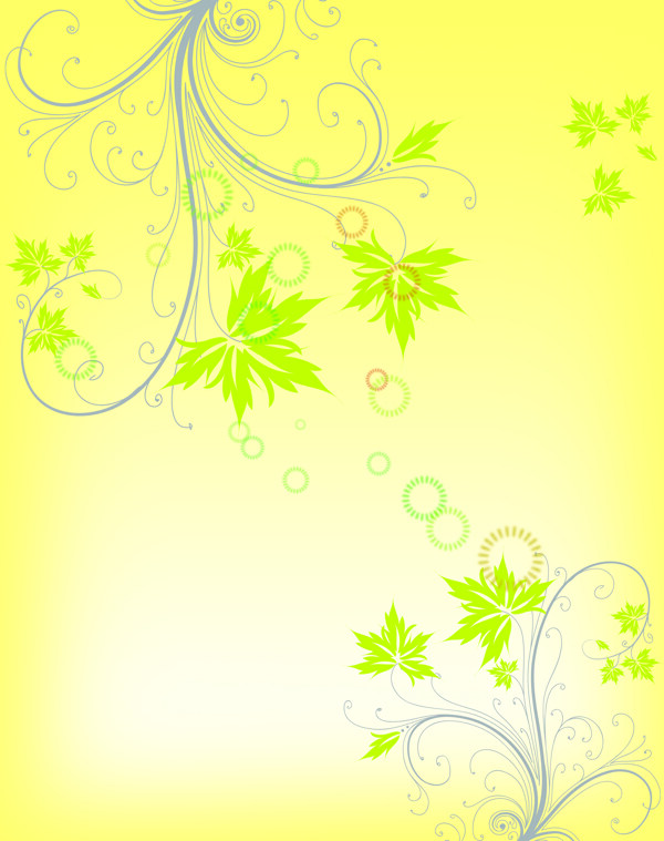 花纹壁纸花纹图案绿叶子