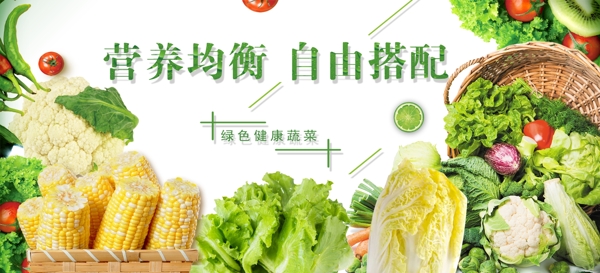 蔬菜海报新鲜有机菜饭店