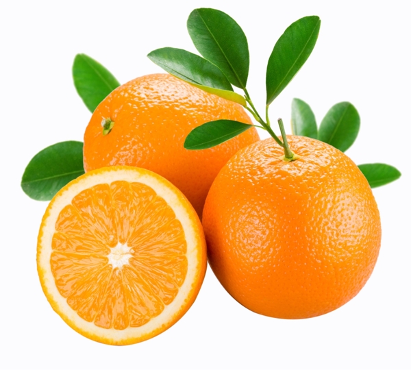 新鲜橙子橙汁