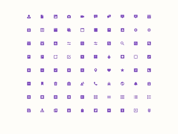 紫色唯美网页图标
