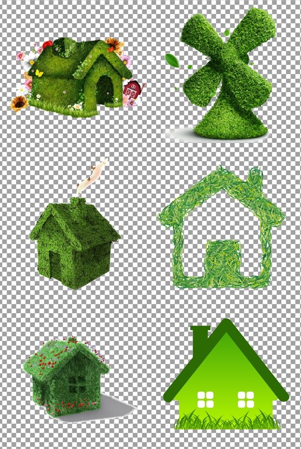绿色环保创意房子