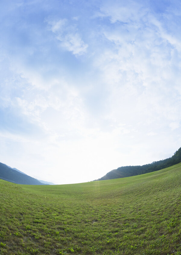 蓝天草地风景图片图片