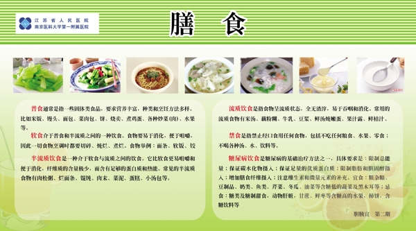 医院膳食展板设计图片