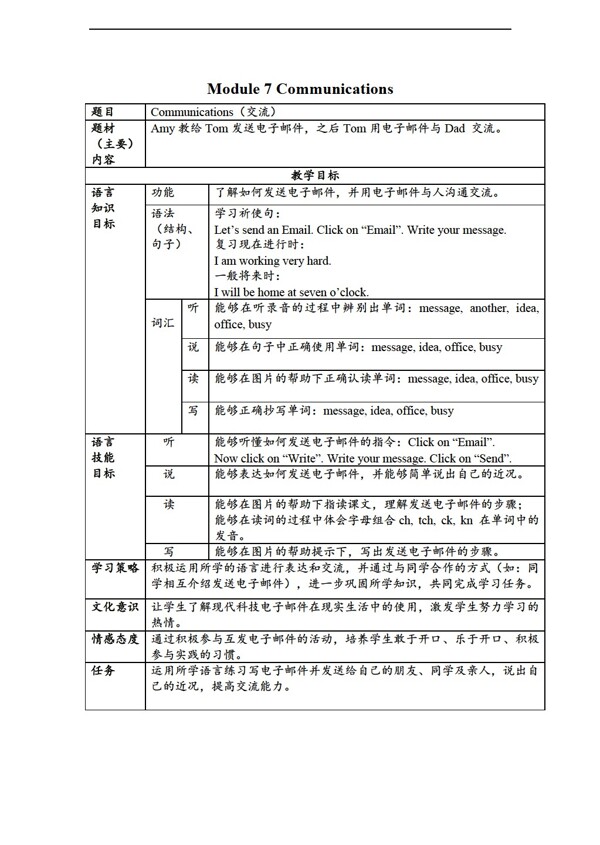 五年级下英语下册Module7教案2课时