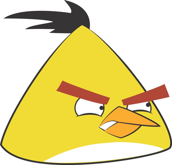 卡通愤怒的小鸟