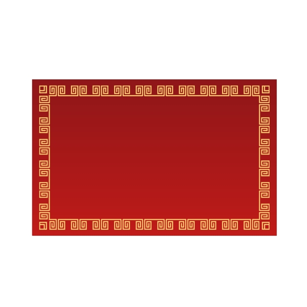 中国风金色纹路海报边框
