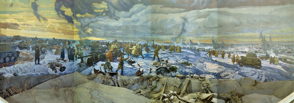 战争时期油画图片