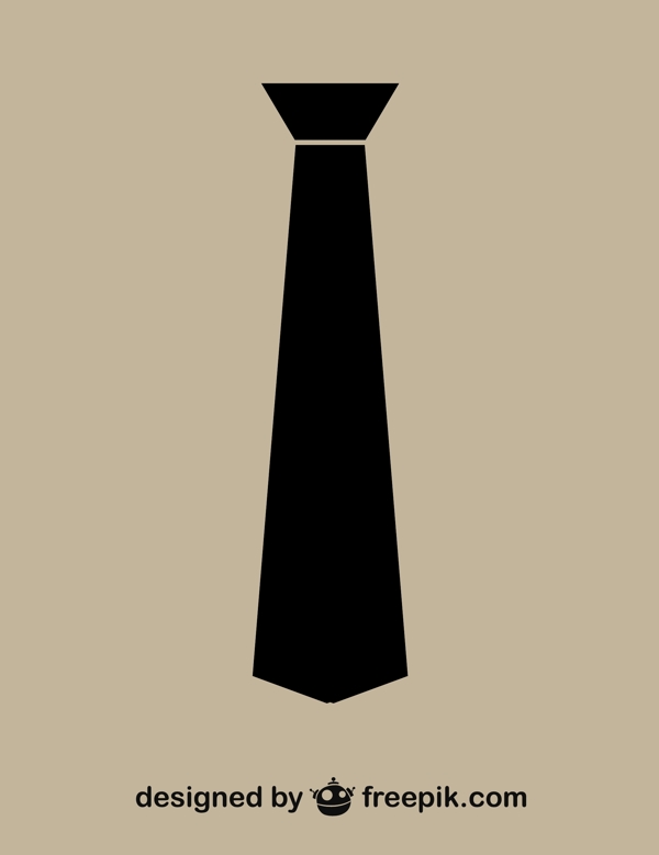 简约的领带黑色的图标