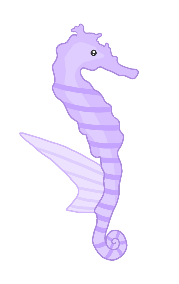 紫色海马生物