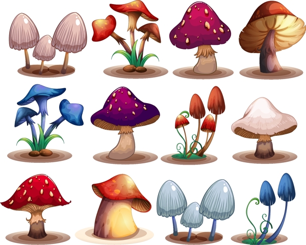 款卡通蘑菇图片