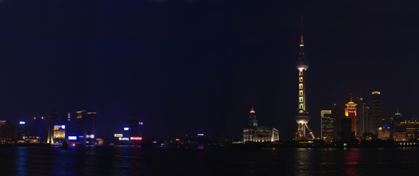 黄浦江的夜景图片