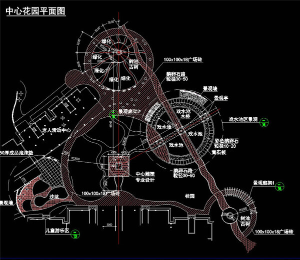 中心区CAD景观图纸