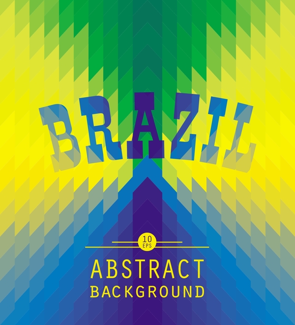 抽象多边形巴西背景素材