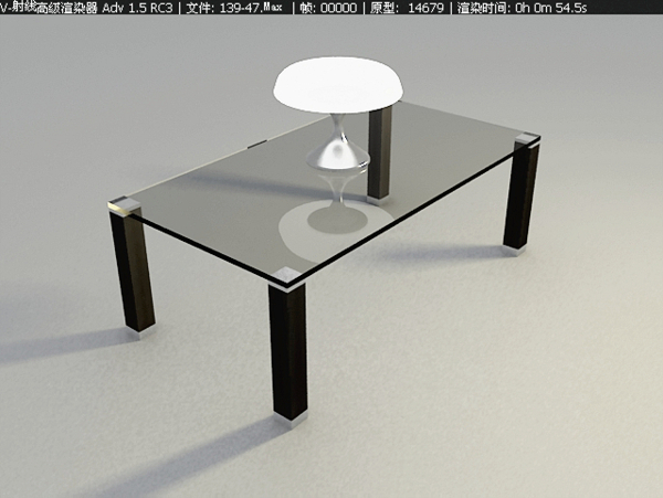 玻璃桌家具模型设计