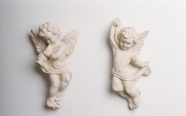 石膏雕塑小天使丘比特图片