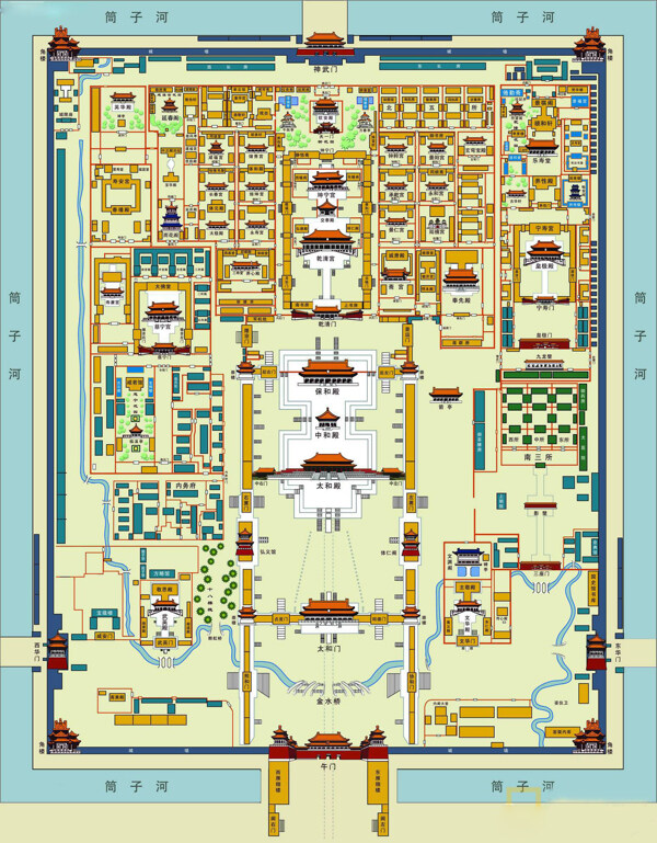 紫禁城全图