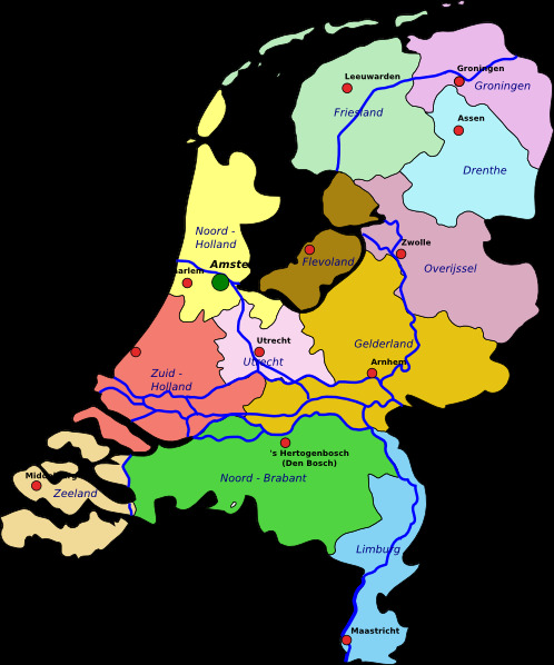 荷兰地图剪贴画