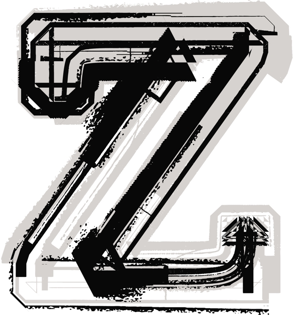 垃圾字体字母Z
