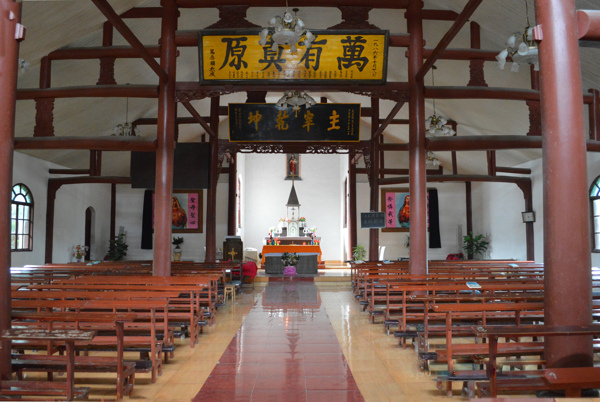 彭州马场村天主教堂图片