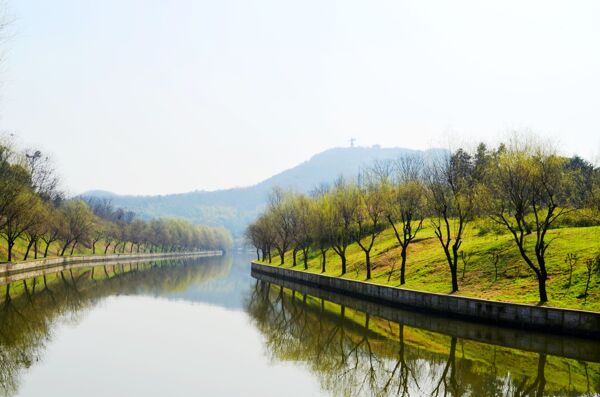 城市河道素材图片