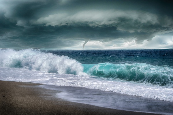 大海图片龙卷风图片海浪图片8k
