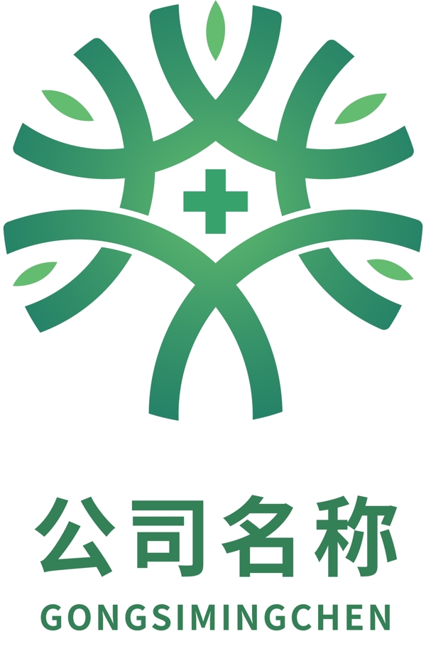 医学医院树木医疗logo