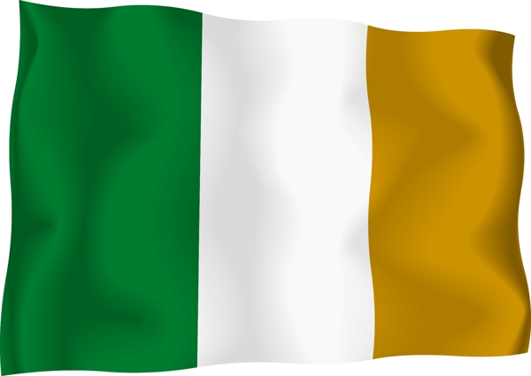 爱尔兰国旗矢量