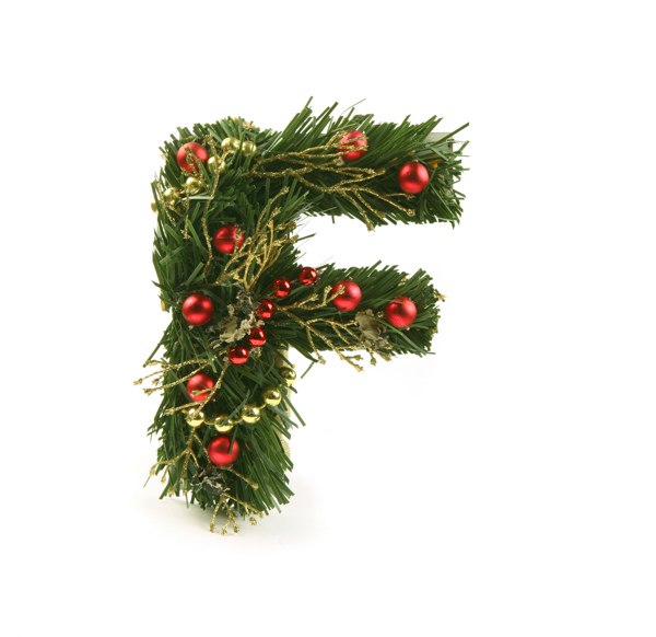圣诞字母F图片